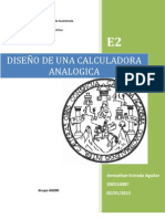 Diseño de Una Calculadora Analogica