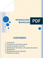 Introducción A Los Bioprocesos 1