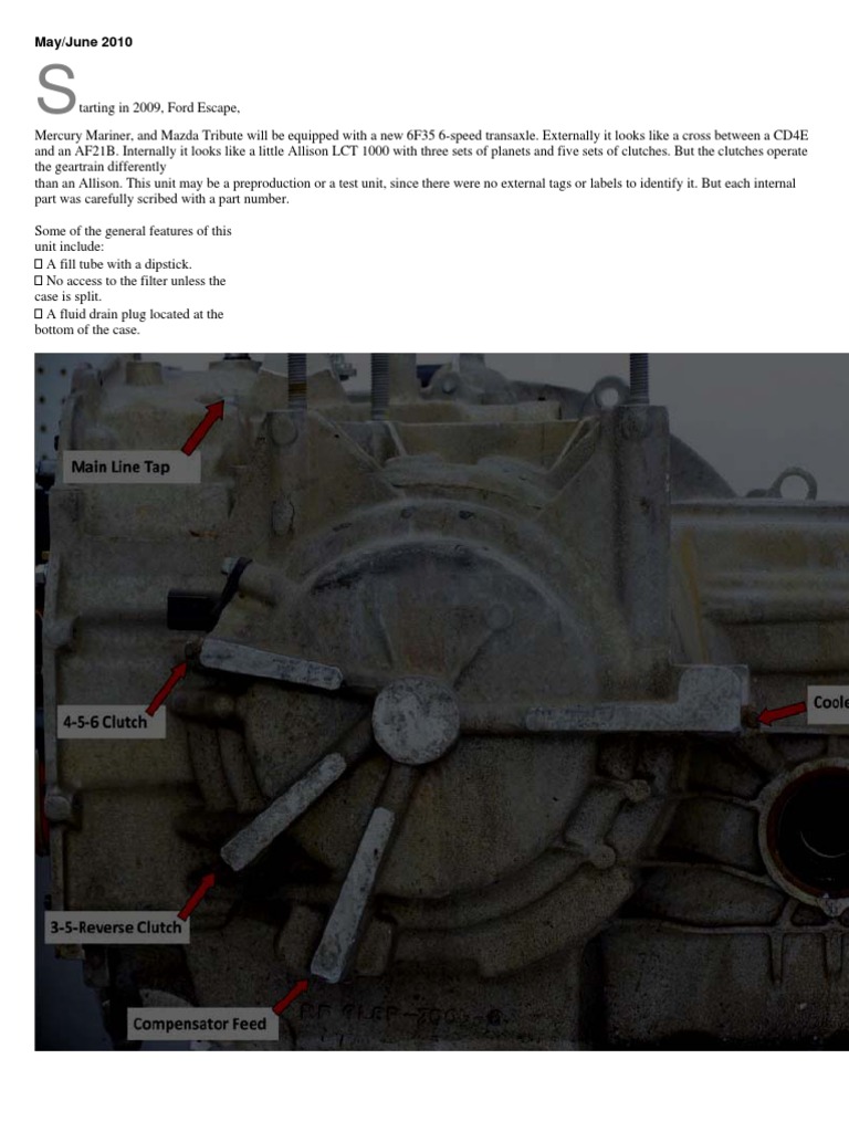 6F35 Transmission Overview and Insights | PDF | Home & Garden ...