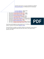 Alcaldes de Ferreñafe