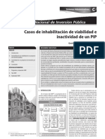 Deshabilitación de viabilidad de un proyecto