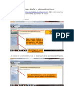 Tutorial para diseñar la información del curso