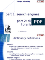 Search engines and digital libraries