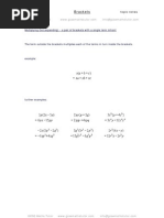 Brackets, Algebra Revision Notes From GCSE Maths Tutor