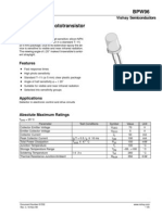 High Speed Silicon Phototransistor BPW96