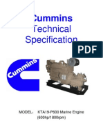 KTA19-P600 Spec.& Scope of Supply With Gearbox HC400
