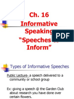 ch  16 - informative speeches