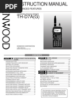 Kenwood TH-D7AG Users Manual NEW