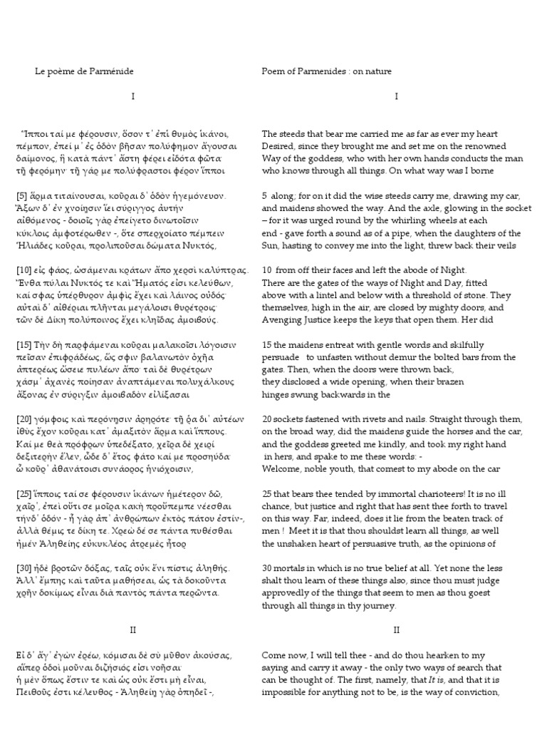 Poema de Parmenides PDF