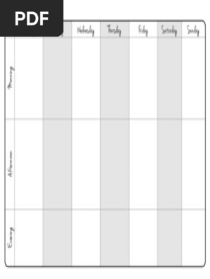 Weekly Calendar