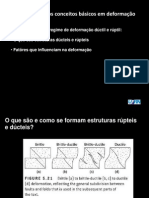 Introdução à transição entre deformação dúctil e rúptil