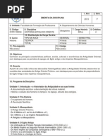 Ementa Antiga Oriente