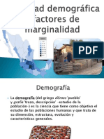 Densidad Demográfica y Factores de Marginalidad