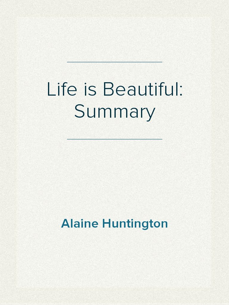 Life Is Beautiful Summary Download Free PDF Nazi Germany