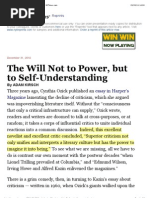 Why Criticism Matters - Essay by Adam Kirsch