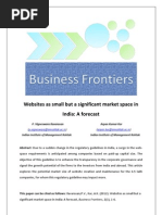 Websites as small but a significant market space in India