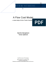 Master'Sthesi S: A Flow Cost Model