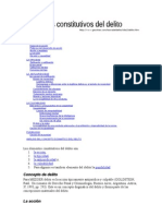 Elementos Constitutivos Del Delito.