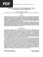 1991-Eesd - Dynamic Pile-Soil-Pile Interaction. Part 1 PDF