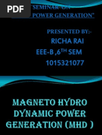 MHD Power Generation