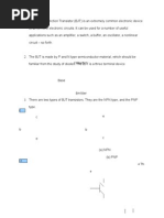 Download The Bipolar Junction Transistor Discussion by Amalina Ismail SN16156720 doc pdf