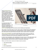 Sources and Contributors To Short Circuit Current