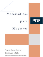 Matematicas para Maestros