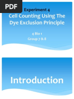 Cell Counting Using Dye Exclusion Principle
