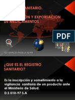 REGISTRO SANITARIO