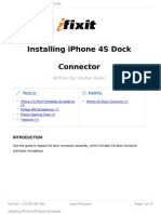 Installing Iphone 4S Dock Connector