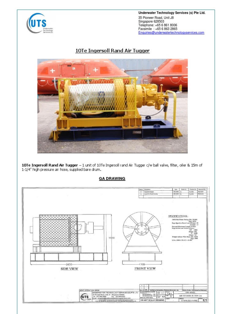 Ingersoll Rand Air Tugger Details | PDF | Technology & Engineering