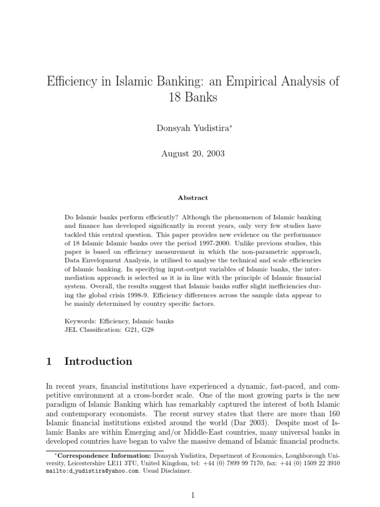 islamic banking research paper