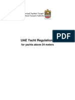 UAE Yacht Regulations of 2009 For Yachts Above 24 Meters (En)