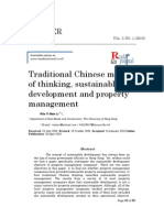 Traditional Chinese Mode of Thinking, Sustainable Development and Property Management