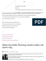Sådan Skal Thorning Smadre Løkke. 9.6.2013