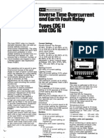 CDG11 Relay Overcurrent Protection