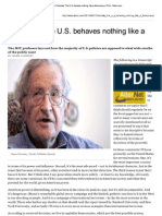 Chomsky, Noam - The US Behaves Nothing Like A Democracy