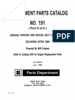 EMD ReplacementPartsCatalog No.191for645Engines PartA