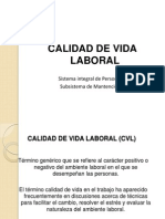 Calidad de Vida Laboral