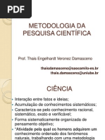1 Metodologia Da Pesquisa Professora Thais