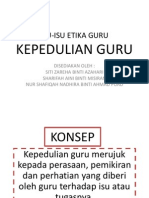 Isu Kepedulian Guru