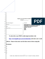 Sample Opposition To OSC To Modify Spousal Support in California