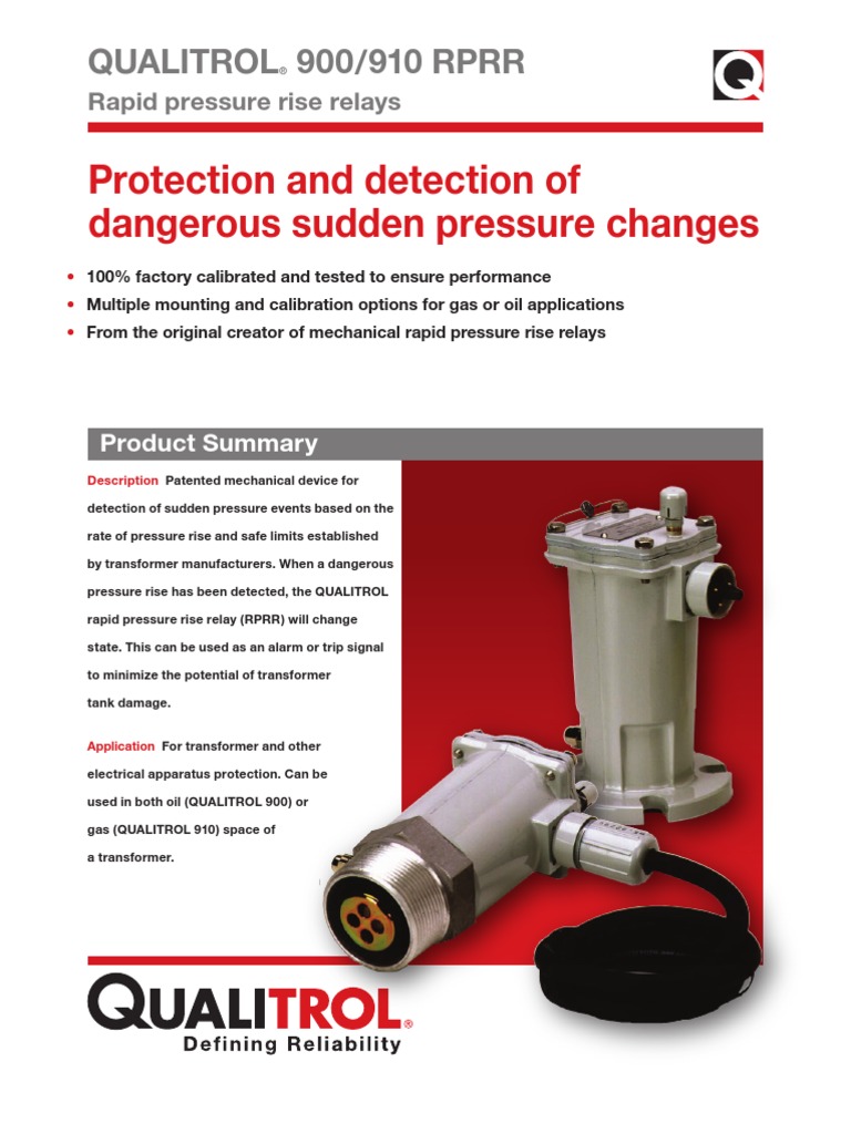 Qualitrol 900 910 | PDF | Relay | Switch