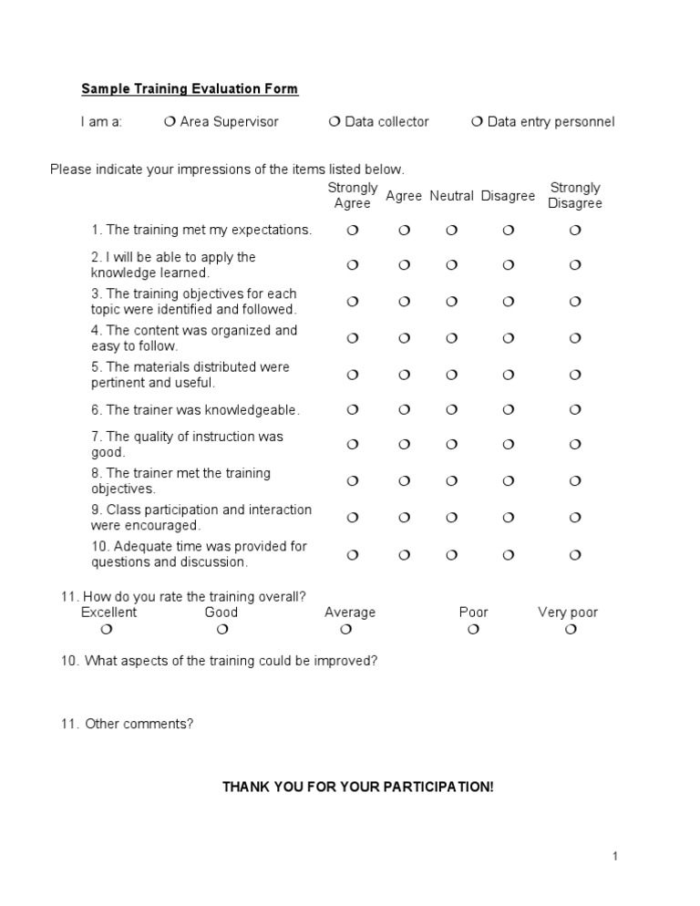 SAMPLE EMAIL FOR TRAINING EVALUATION intelligence overview