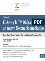 AFICHE El Arte y La TV Digital