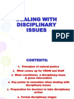 SLIDE 1 Disciplinary Procedures