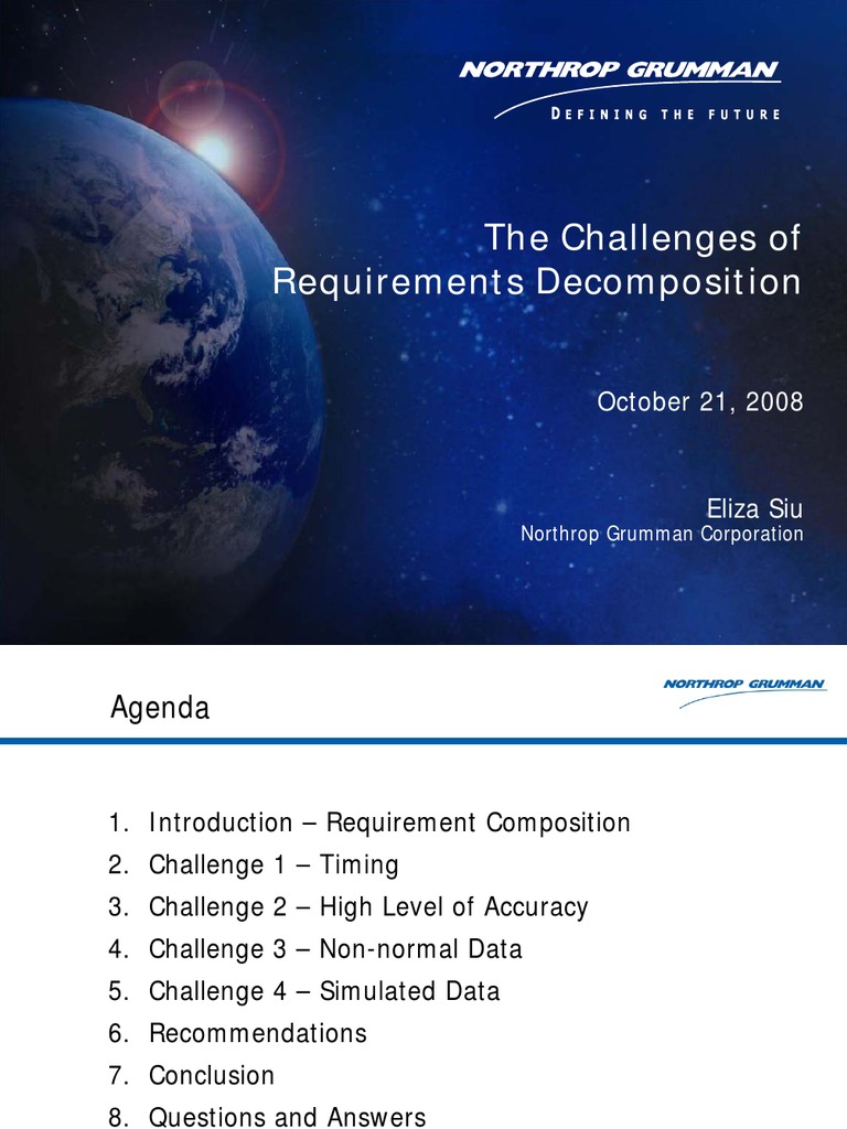 The Challenges of Requirements Decomposition: October 21, 2008 | PDF ...