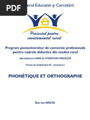 Phonetique Et Orthographe Pdf Phonologie Voyelle