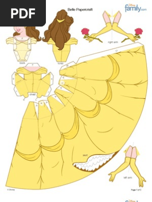 Belle Papercraft Printable 0210