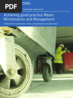 Achieving Good Practice Waste Minimisation and Management